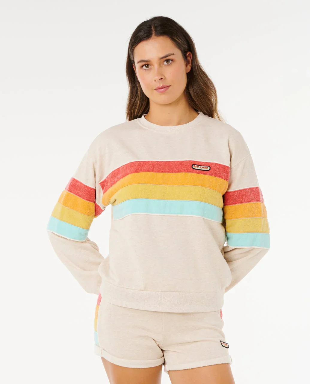 Rip Curl Surf Revival Relaxed Crew - Oatmeal