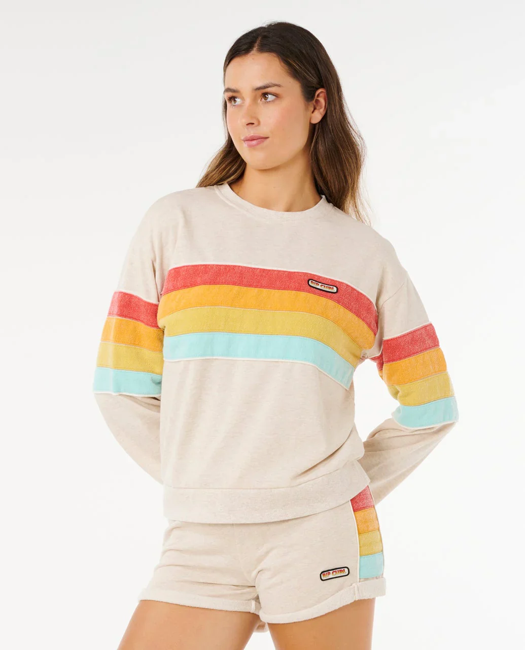 Rip Curl Surf Revival Relaxed Crew - Oatmeal - Image 2