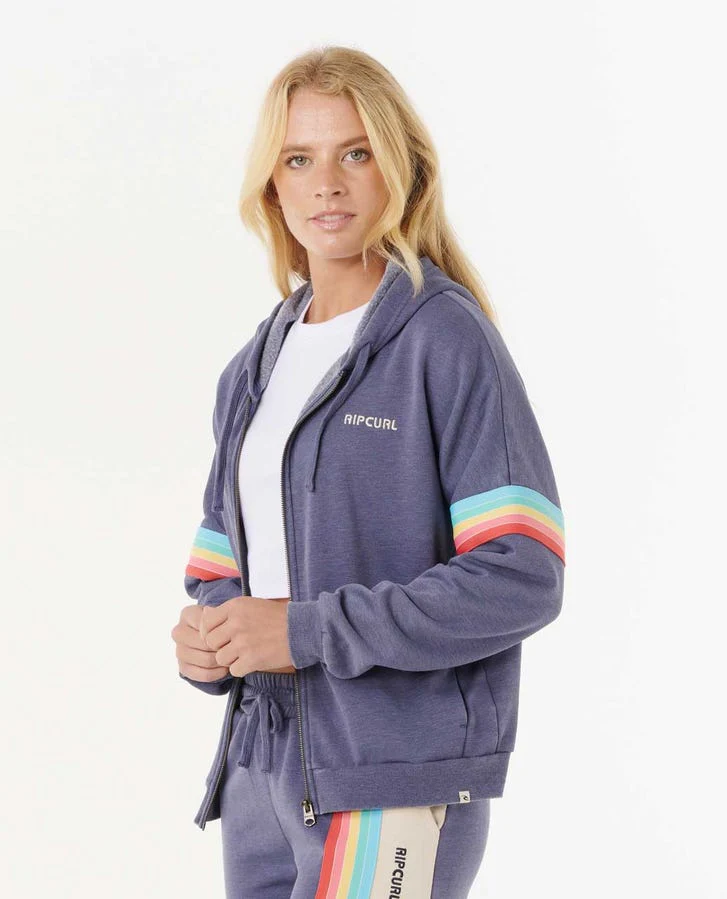 Rip Curl Surf Revival Zip Through Jacket - Blue 0070 - Image 3