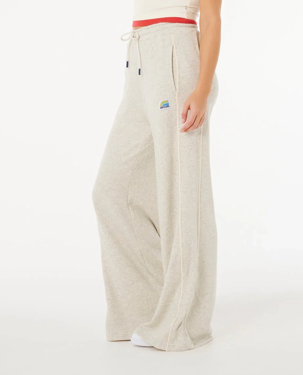 Rip Curl Surf Side Spliced Wide Leg Pant - Grey Marle - Image 2