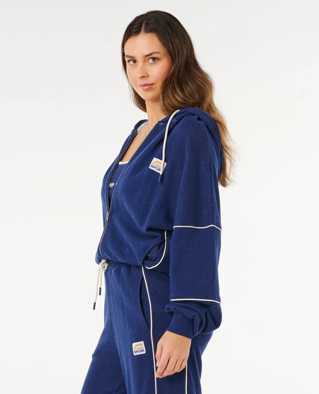 Rip Curl Surf Side Spliced Zip Through - Dark Navy - Image 2