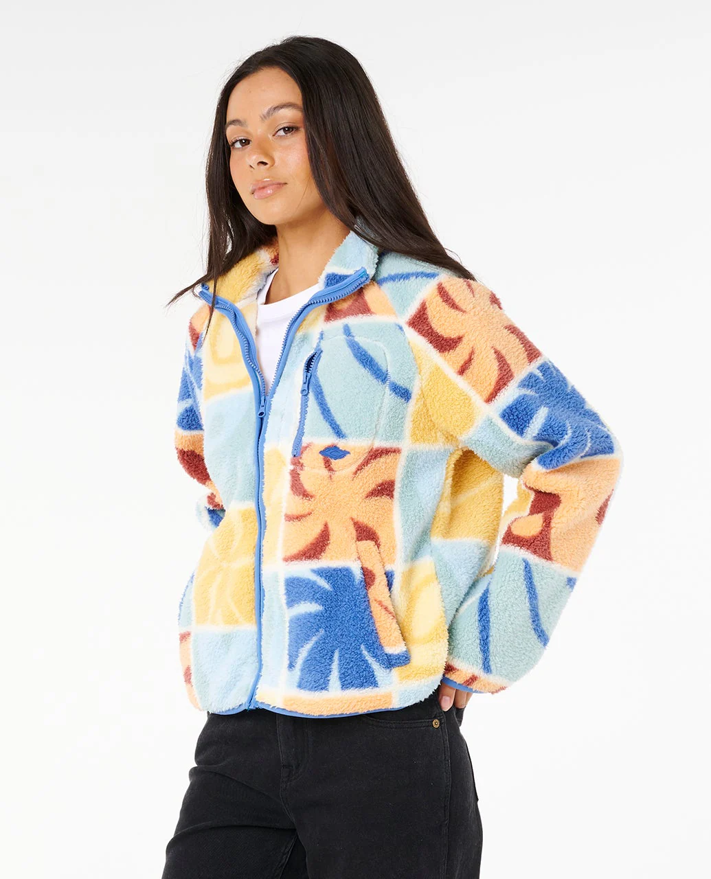 Rip Curl Ty Williams Zip Through Polar Fleece - Multi 8817 - Image 2