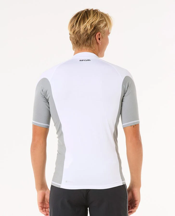 Rip Curl Waves Uv Short Sleeve Rash Guard - 1000 White - Image 2