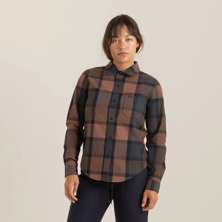 ROARK Alpine Long Sleeve Flannel - SADDLE - Image 2