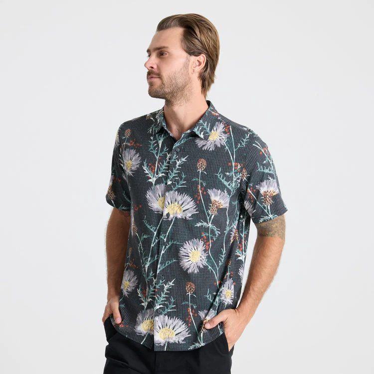 Roark Bless Up Breathable Stretch Shirt - Onyx