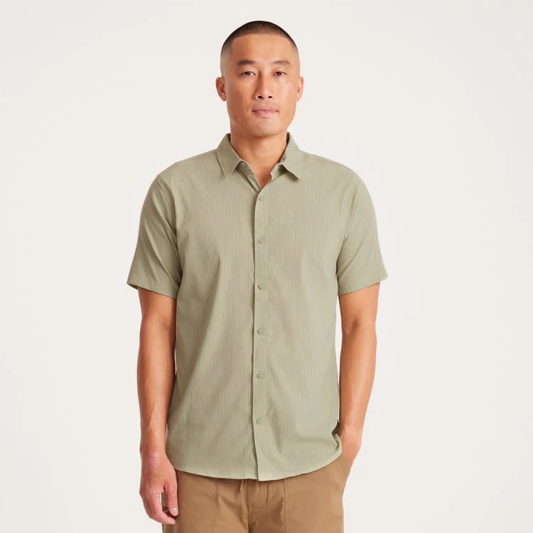 Roark Bless Up Breathable Stretch Shirt - Sage - Image 2
