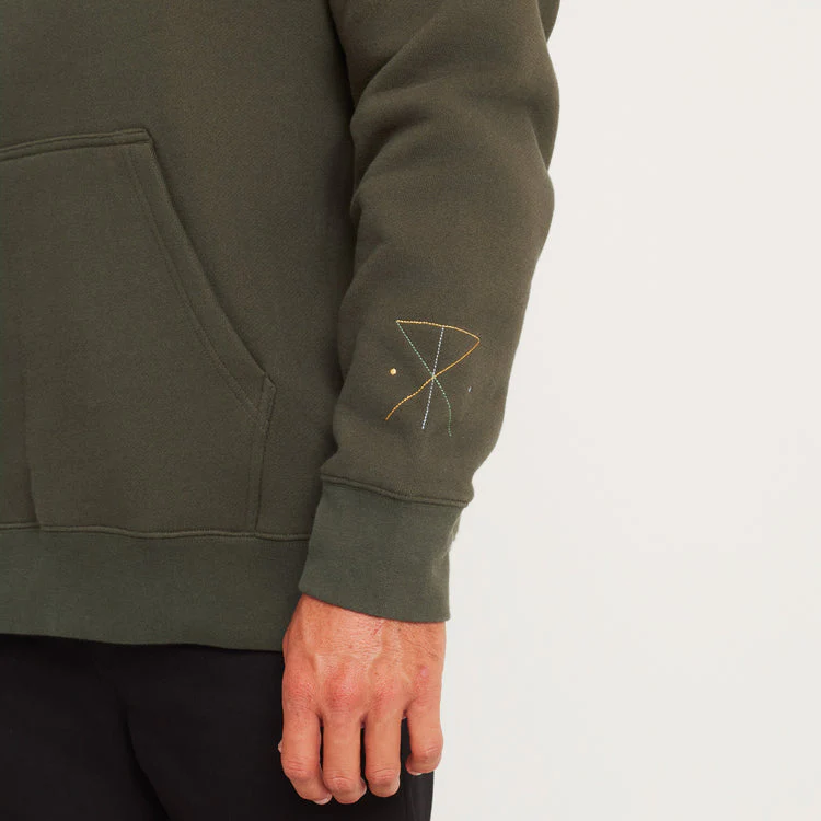 ROARK Bolo Namastay Hoodie - MILITARY - Image 4