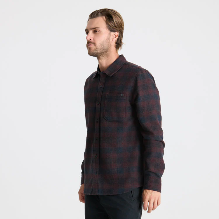 Roark Crossroads Organic Cotton Flannel - Dark Brown - Image 2
