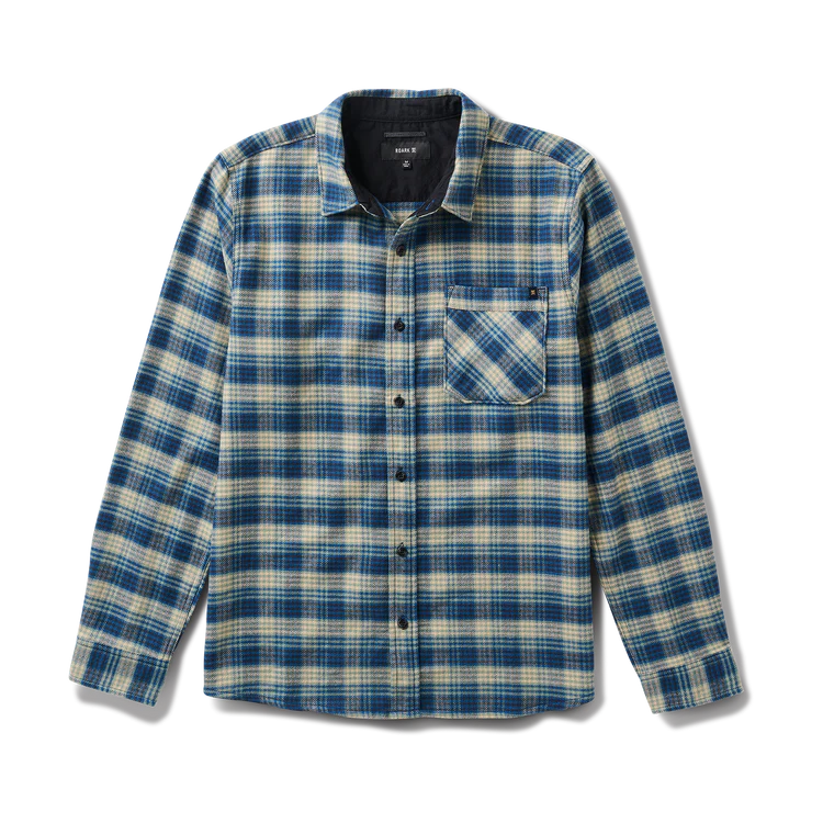 Roark Crossroads Organic Cotton Flannel - Deep Blue