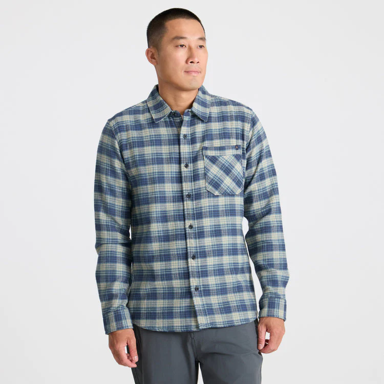 Roark Crossroads Organic Cotton Flannel - Deep Blue - Image 2