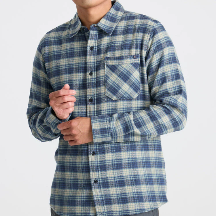 Roark Crossroads Organic Cotton Flannel - Deep Blue - Image 3