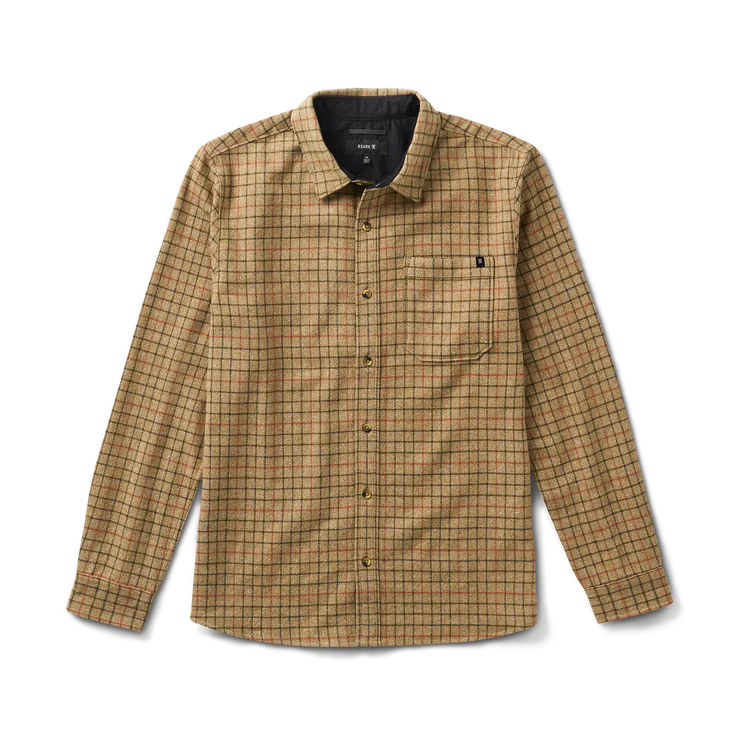 Roark Crossroads Organic Cotton Flannel - Khaki