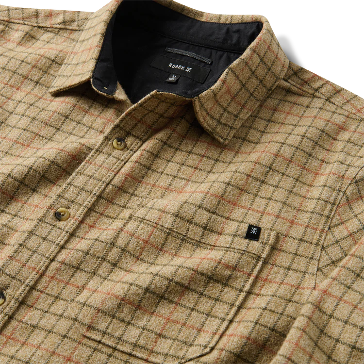 Roark Crossroads Organic Cotton Flannel - Khaki - Image 5