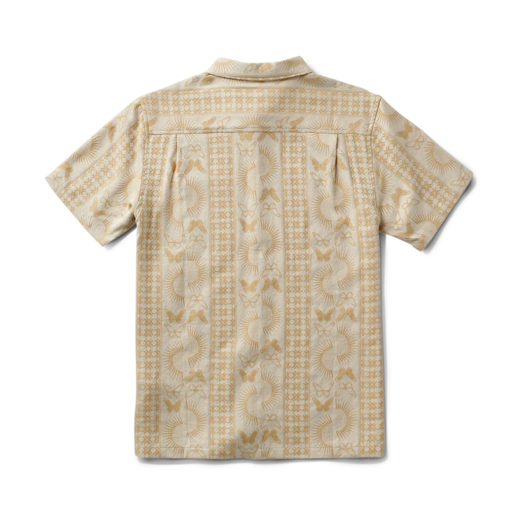 Roark Gonzo Short Sleeve Button Up Shirt - Sand - Image 3
