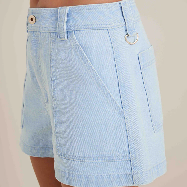 Roark HWY Shorts - LIGHT BLEACHED DENIM - Image 3