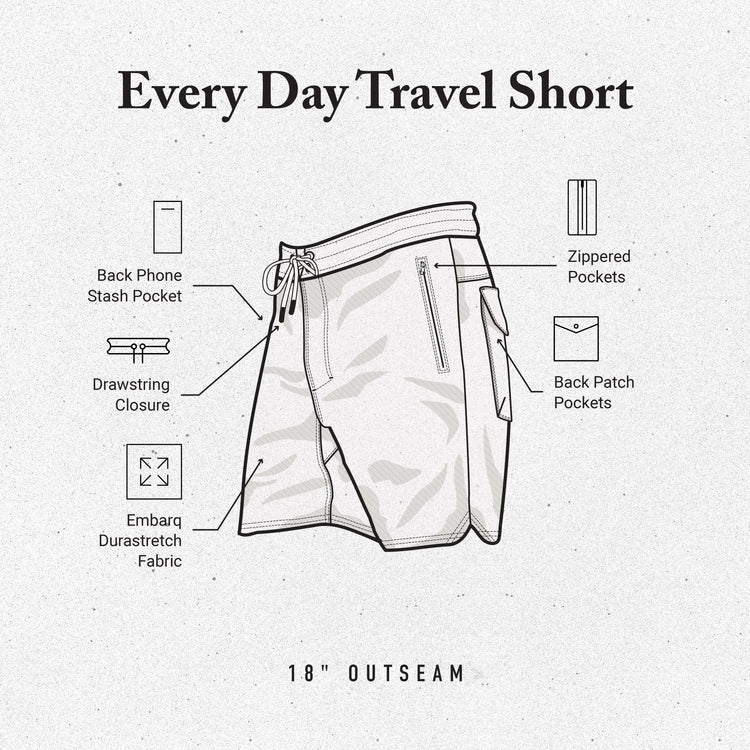 Roark Layover Traveler Shorts - Black - Image 4