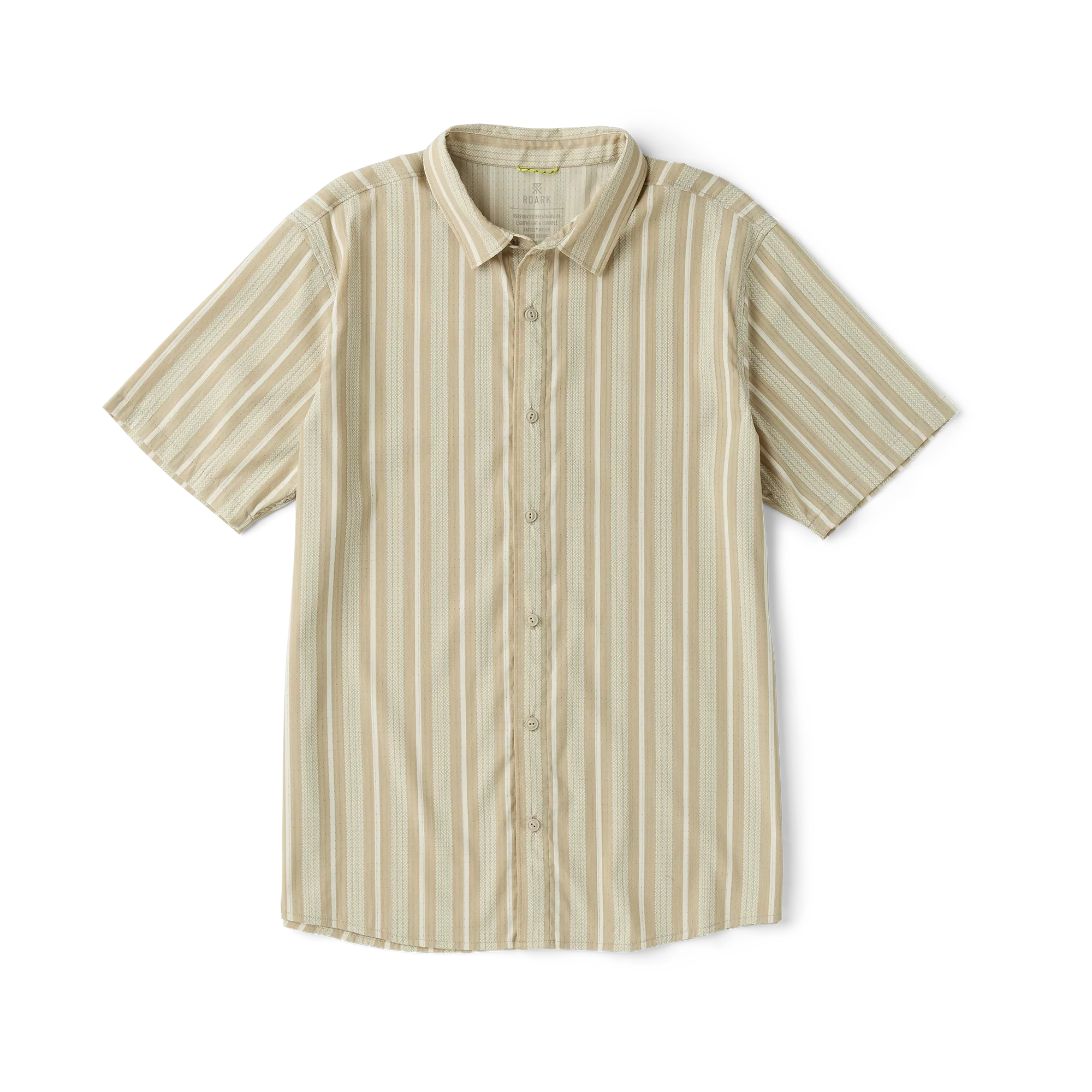 Roark Men's Bless Up Breathable Stretch Shirt - Beige