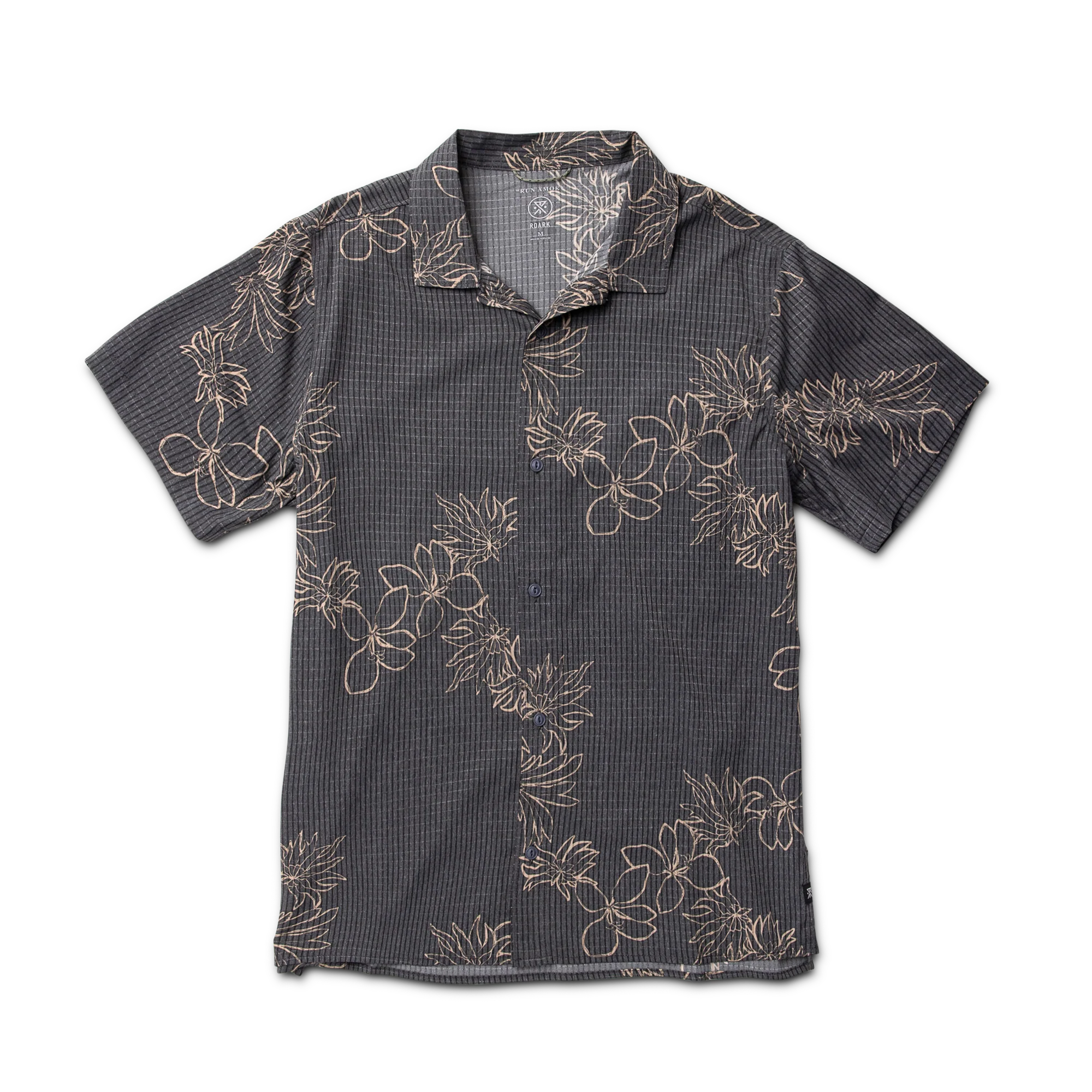 Roark Men's Bless Up Trail Button Up Shirt - Onyx Floral