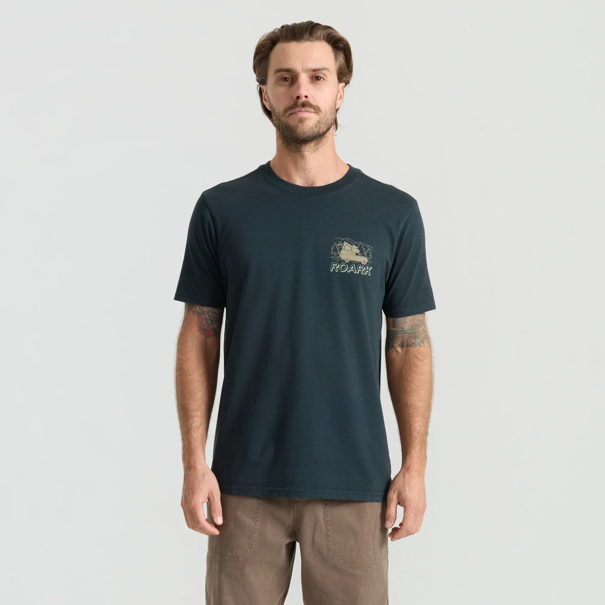Roark Men's Camper Premium Tee - Washed Black