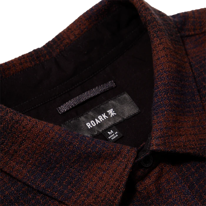 Roark Men's Crossroads Organic Cotton Flannel - Dark Navy - Image 3