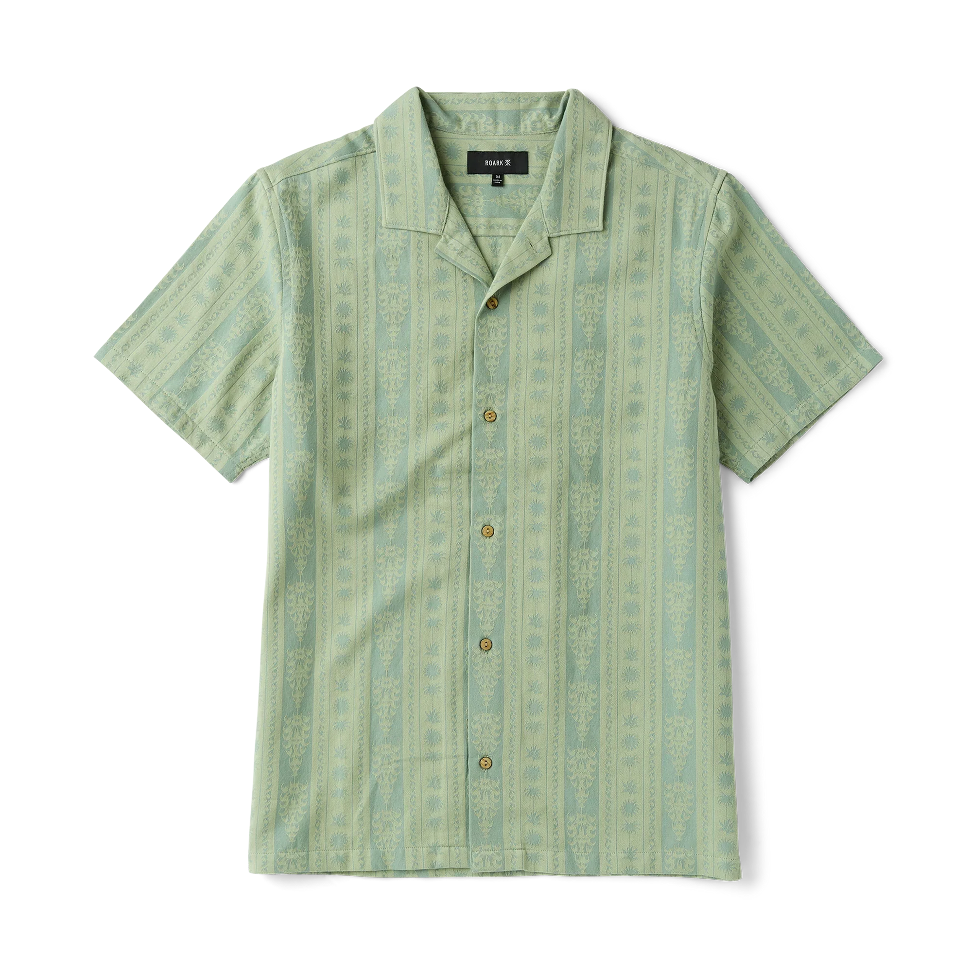 Roark Men's Gonzo Short Sleeve Button Up Shirt - Dusty Green