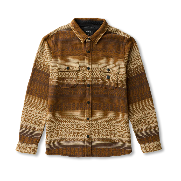 Roark Nordsman Jacquard Long Sleeve Flannel - Otter