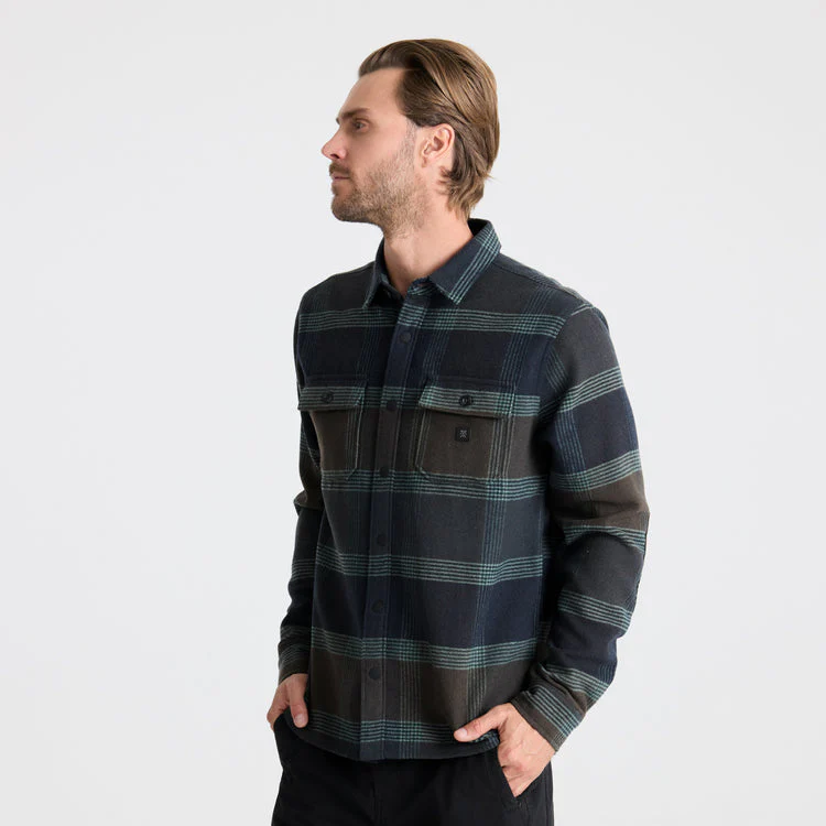 Roark Nordsman Long Sleeve Flannel - Deep Navy - Image 3