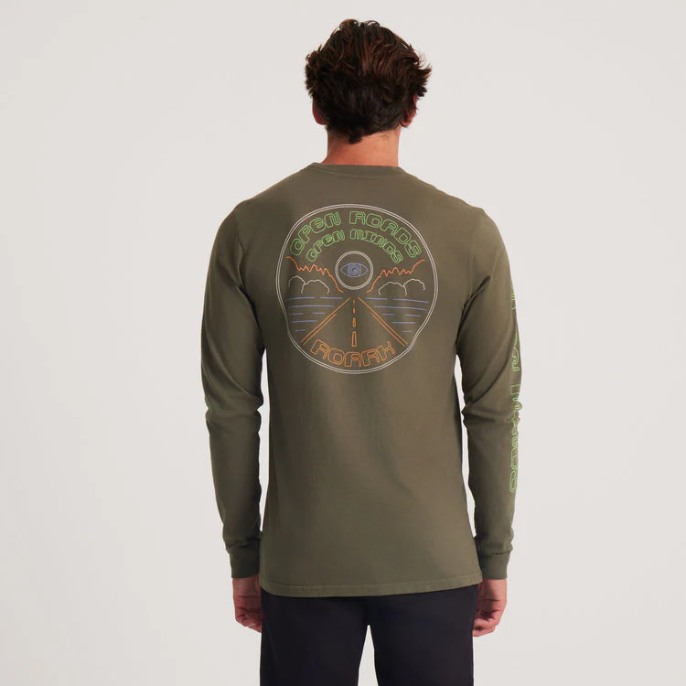 ROARK Open Roads Long Sleeve Premium Tee - MILITARY