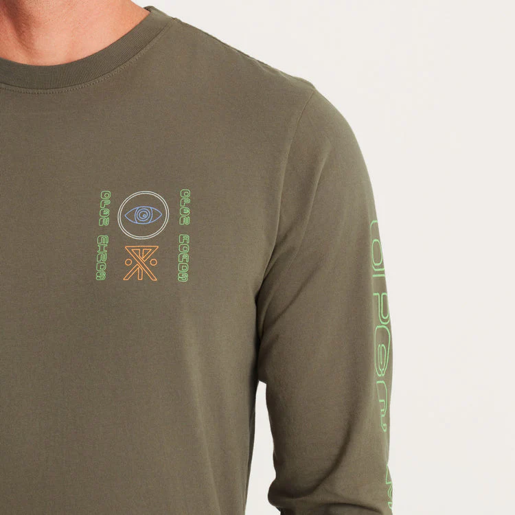 ROARK Open Roads Long Sleeve Premium Tee - MILITARY - Image 3