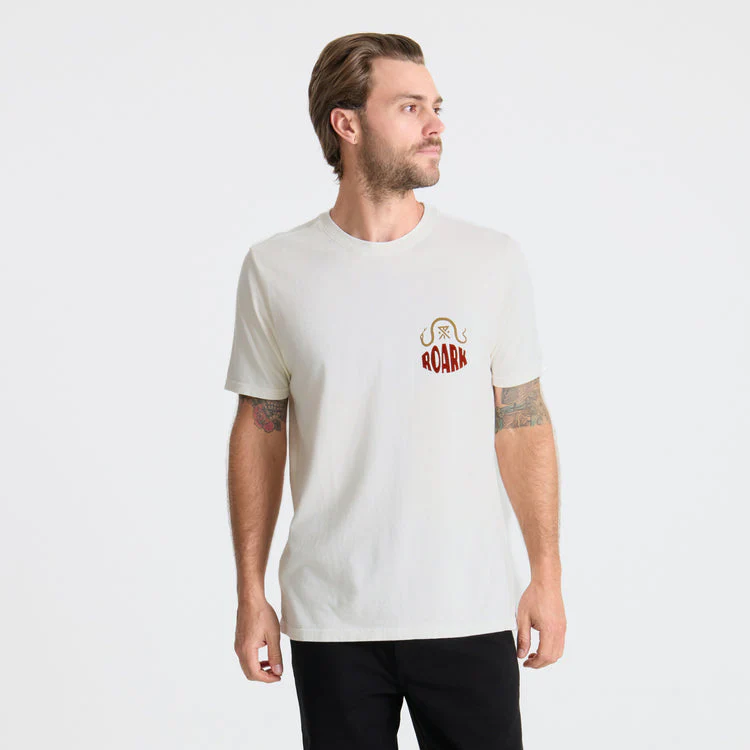 Roark Palm Snake Premium Tee - Off White - Image 2