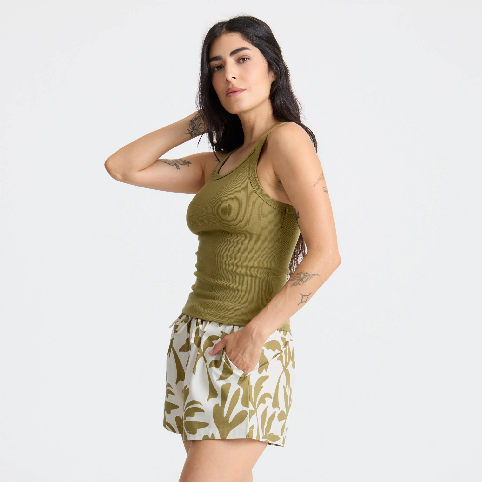 Roark Women's Wind Worn Tank Top - Dusty Olive - Image 2