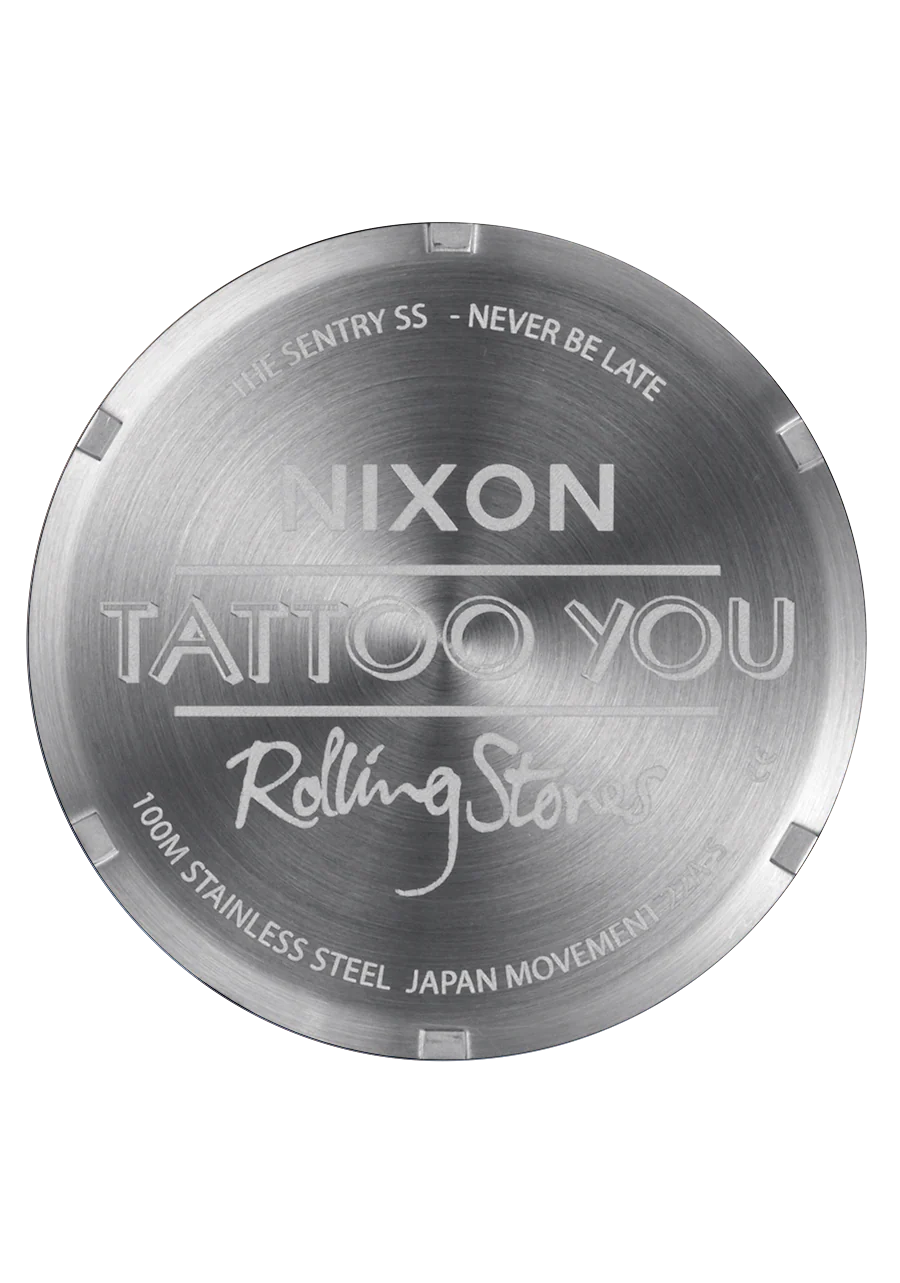 Nixon Rolling Stones Sentry Stainless Steel - Silver / Black - Image 6