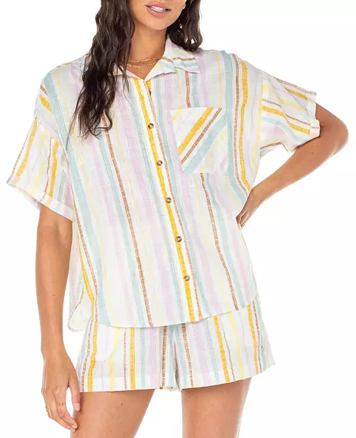 Roxy Beach Nostalgia Top - EGRET