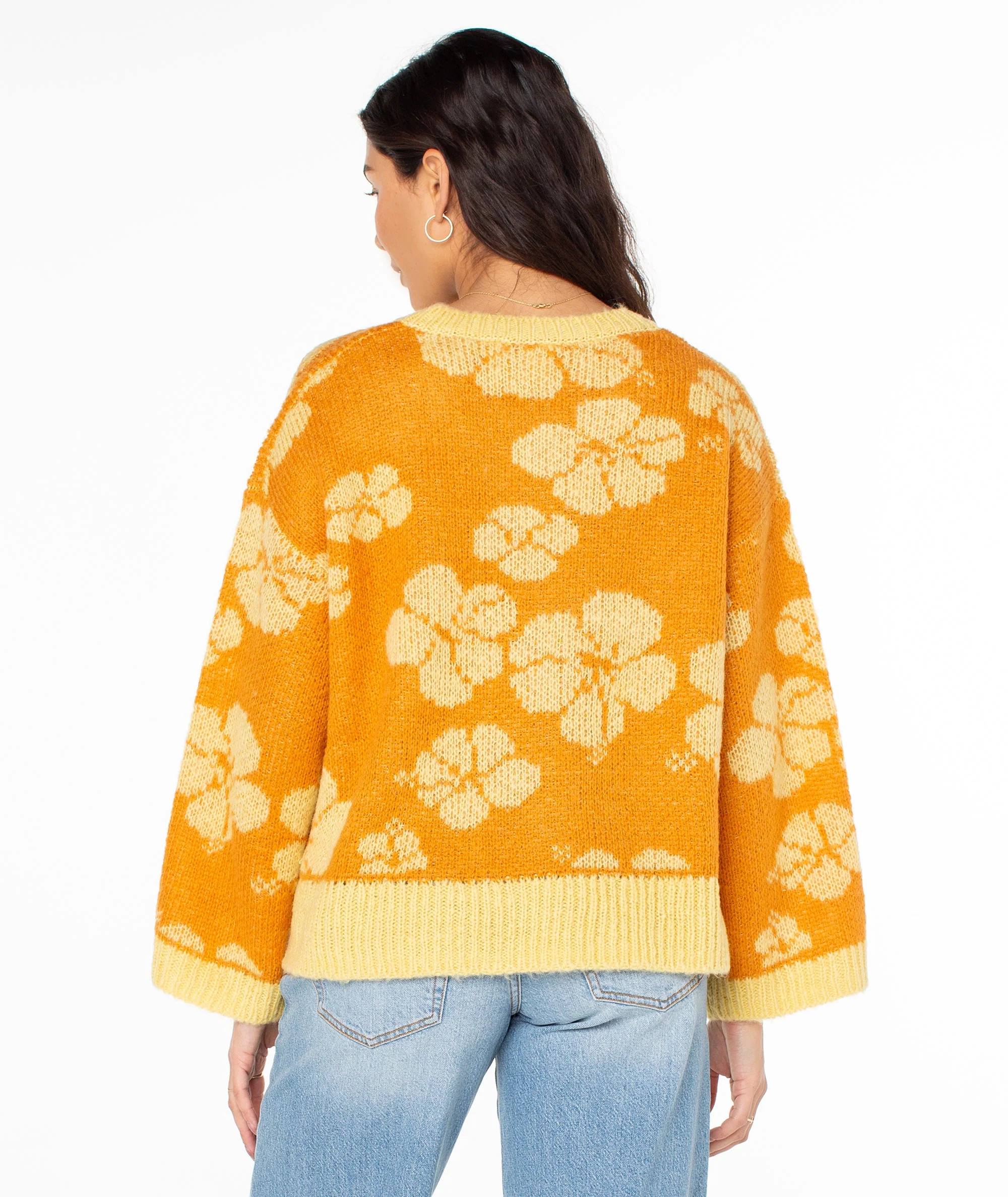 Roxy Flora Sweater - Golden Ochre Ngo - Image 3