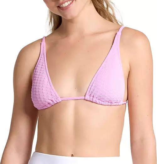 Roxy Haliewa Built Up Triangle Bikini Top - LILAC