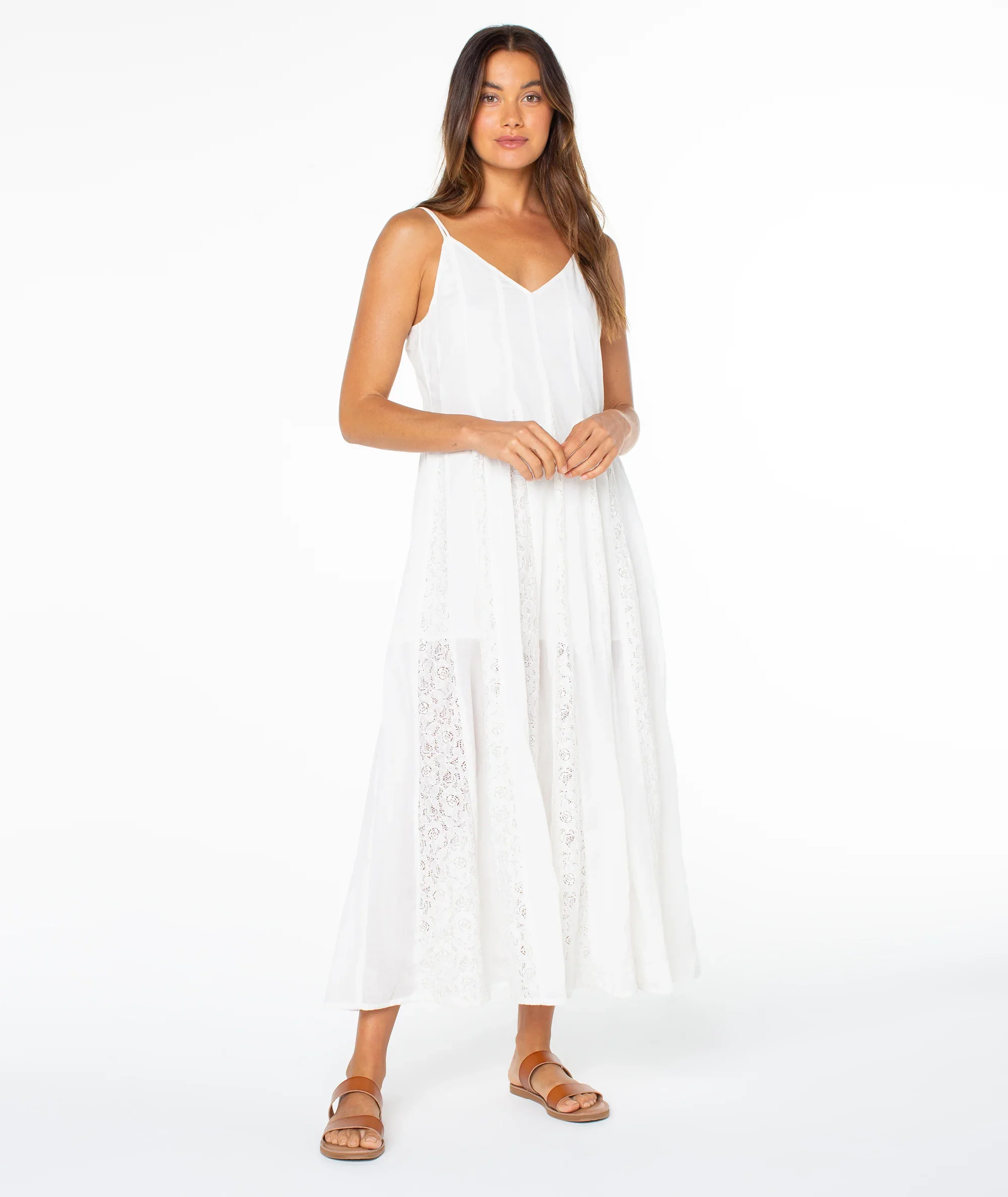 Roxy Jardin Bloom Maxi Dress - Cloud Dancer