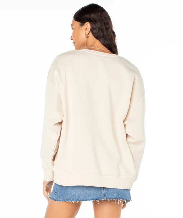 Roxy Morning Hike Sweatshirt - PARCHMENT - Image 2