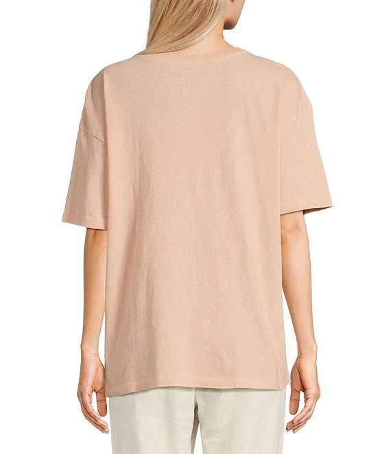Roxy Paraiso Graphic T-Shirt - PINK CHAMPAGNE - Image 2