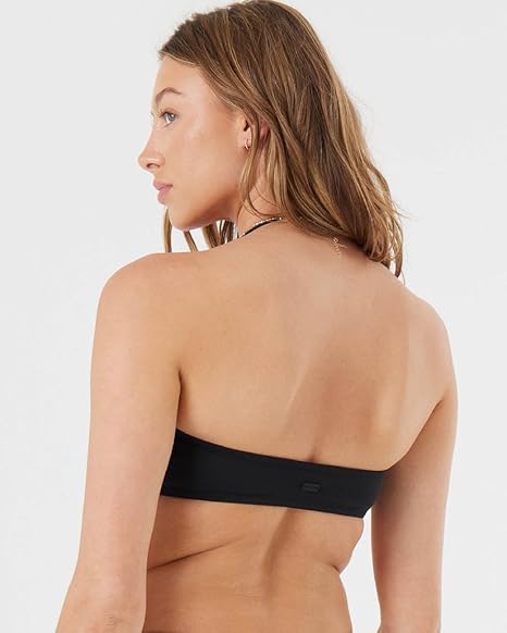 Roxy SD Beach Classics Ring Bandeau Bikini Top - ANTHRACITE - Image 3