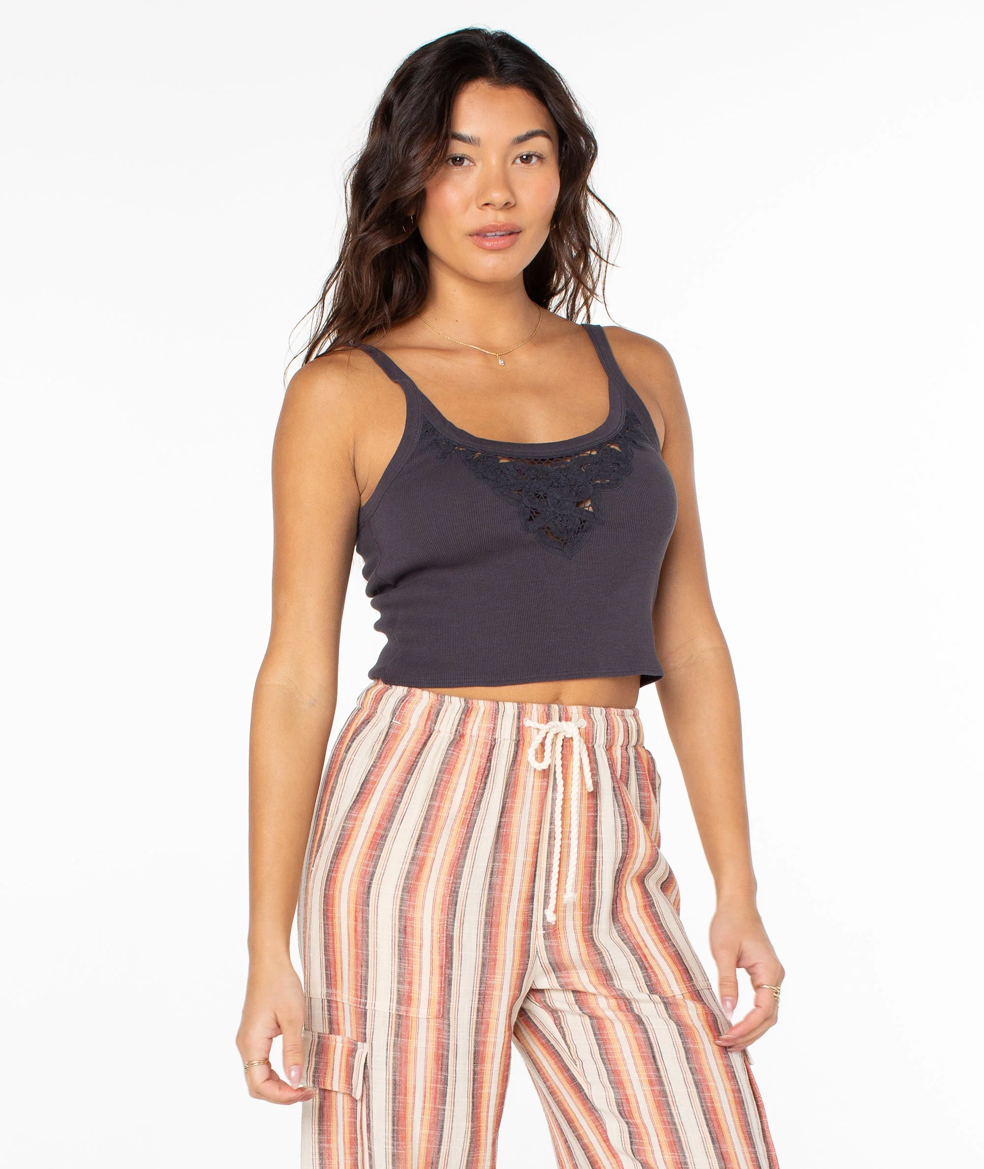 Roxy Wanderlust Tank - Phantom Solid - Image 2
