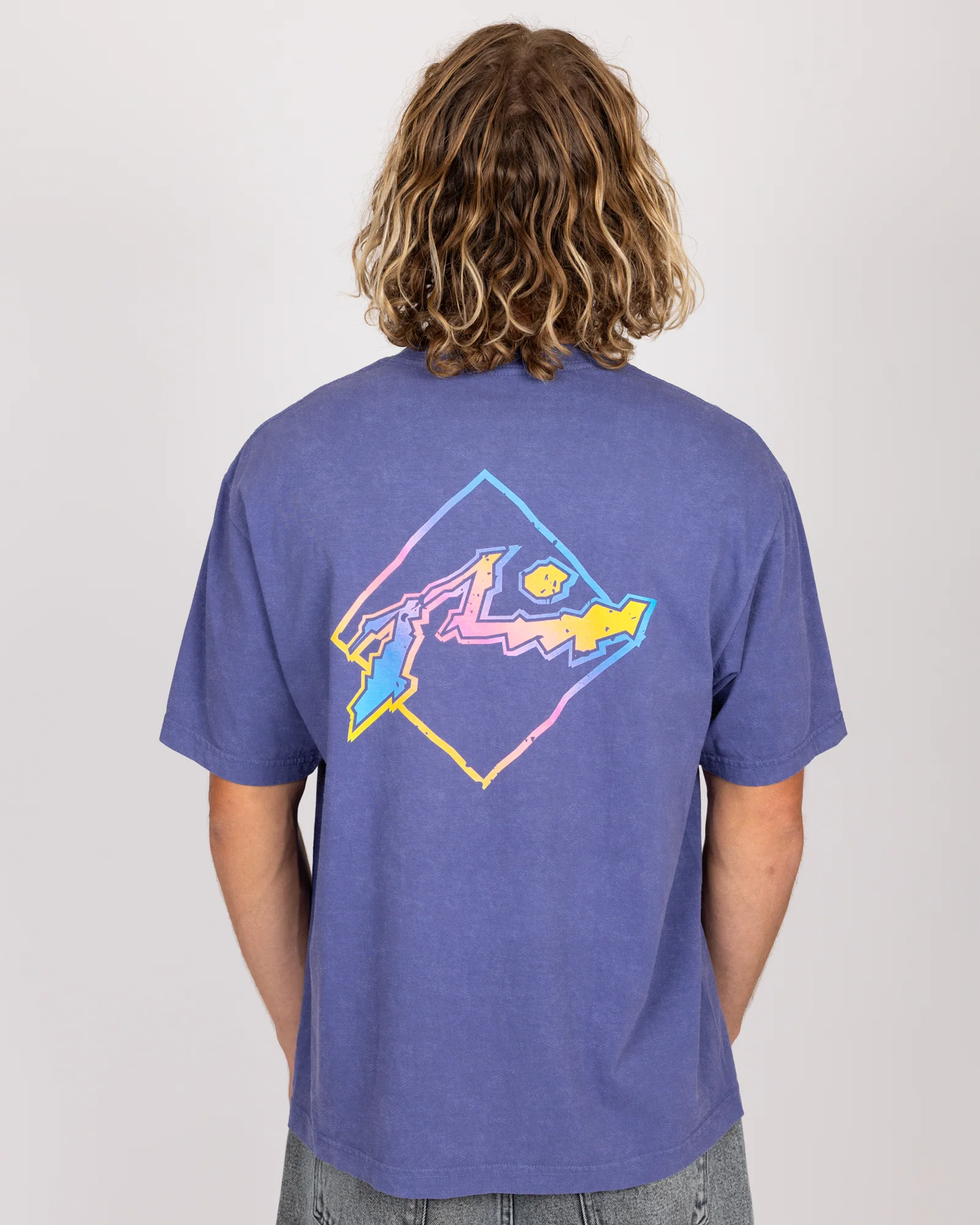 Rusty Crackle Short Sleeve Tee - Heron Acid