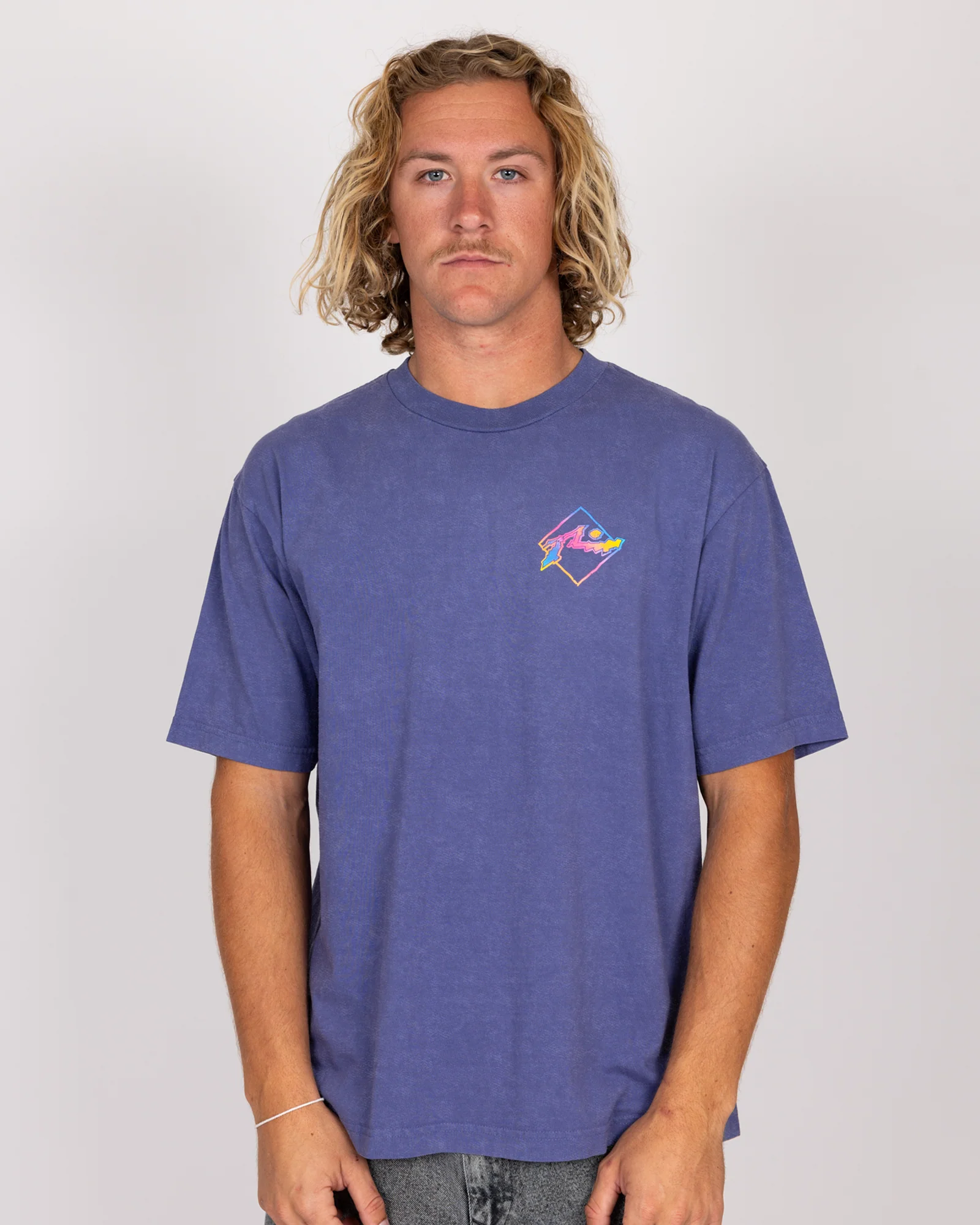Rusty Crackle Short Sleeve Tee - Heron Acid - Image 2