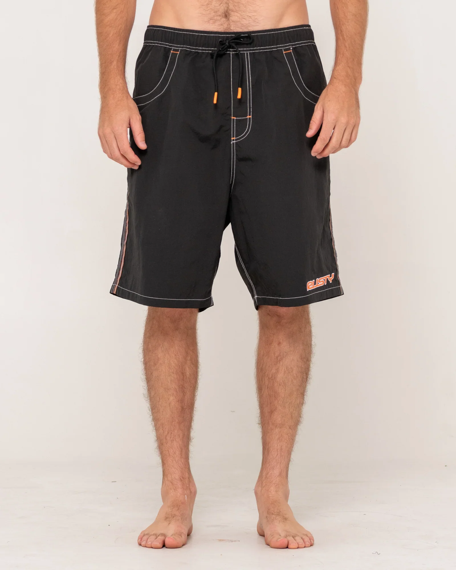 Rusty Flip Daddy Elastic Boardshort - Black 2 - Image 3
