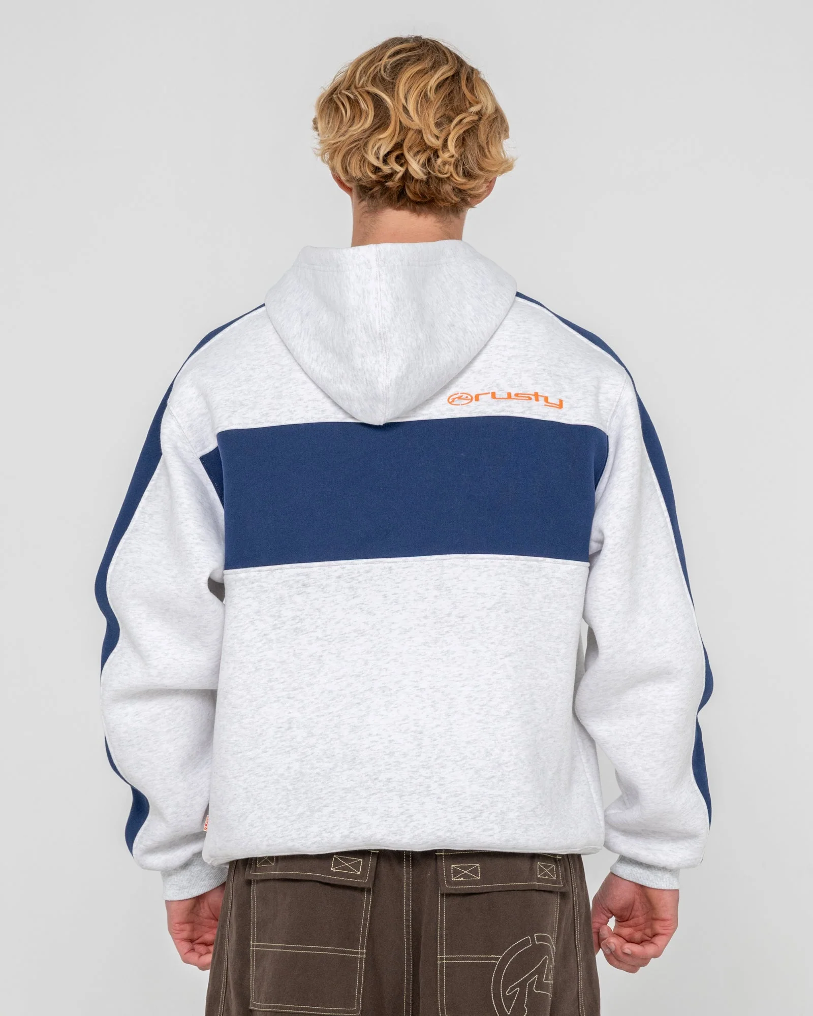 Rusty Kill Switch Hooded Fleece - Ecru Marle
