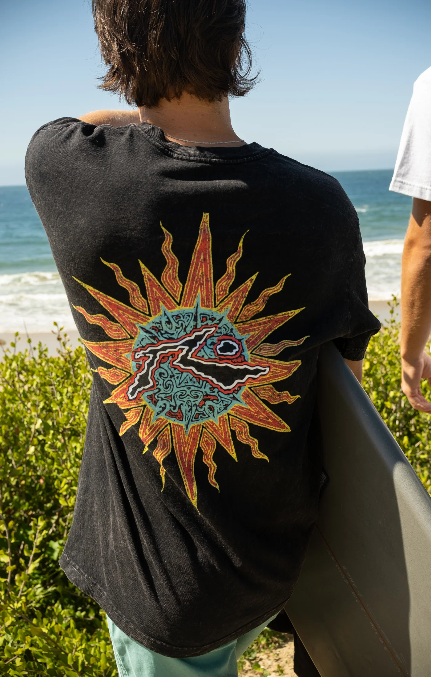 Rusty Ninety Sun Short Sleeve Tee - Black Acid
