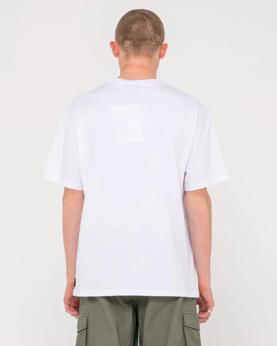 Rusty Road House Short Sleeve Tee - White/ Purple - Image 3