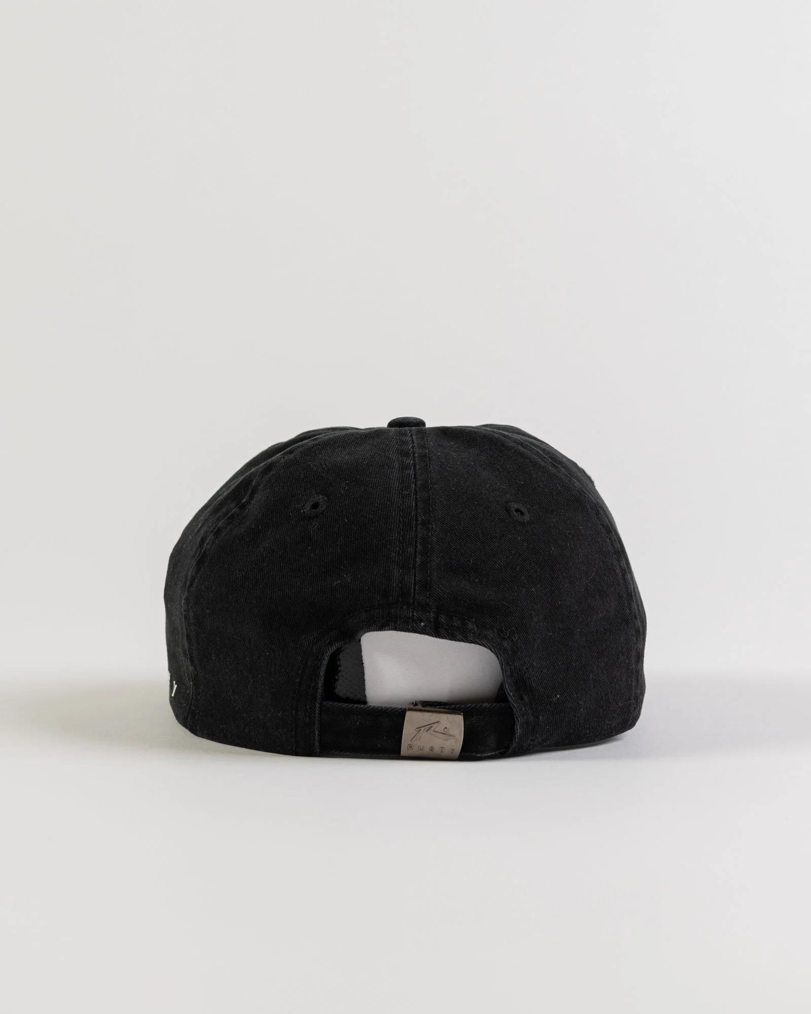 Rusty Signature Dad Cap - Black - Image 2