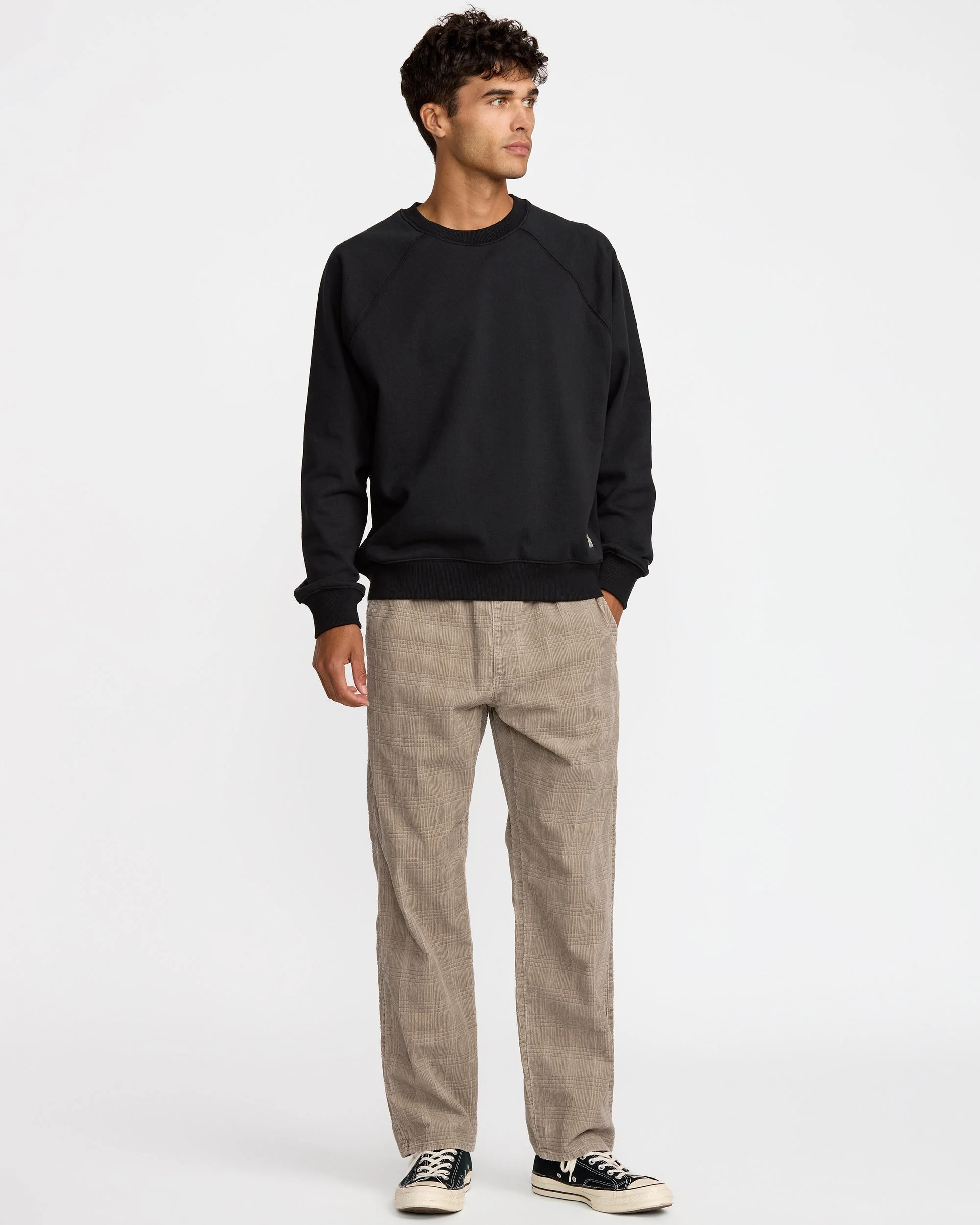 Rvca Adams Cord Elastic Pant - Coyote