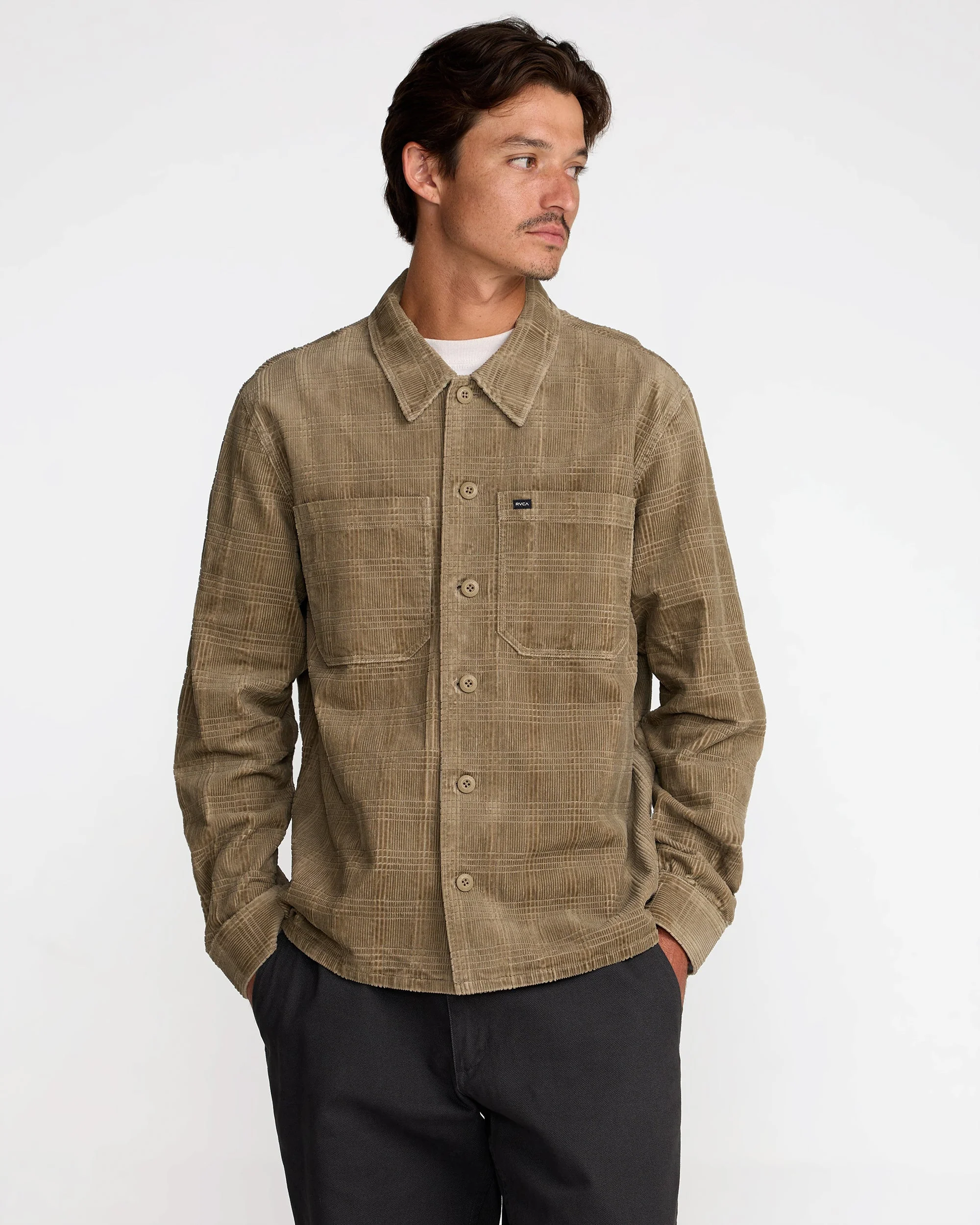 RVCA Adams Overshirt Jacket - Coyote - Image 2