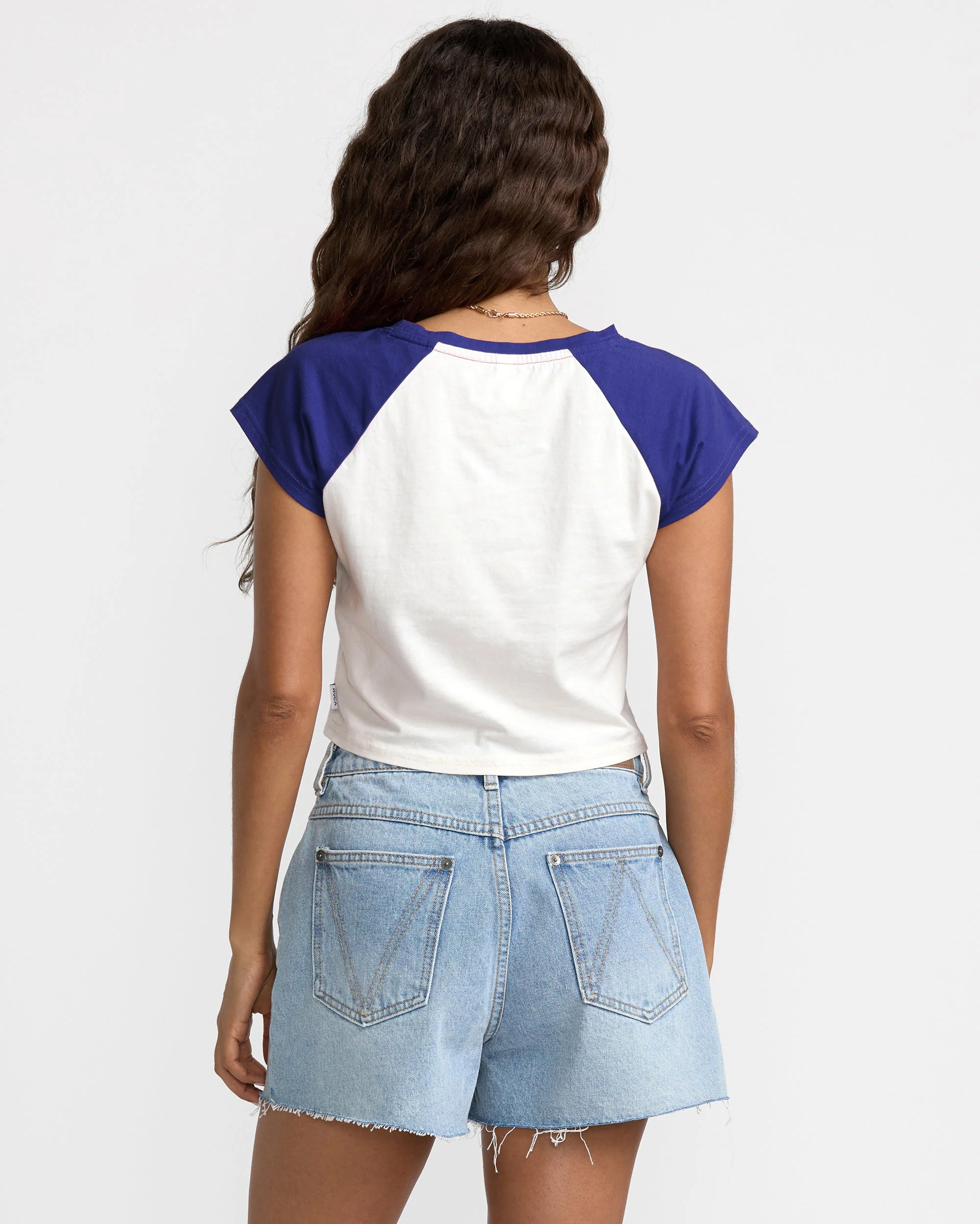 RVCA Baby Raglan Tee - Midnight - Image 2
